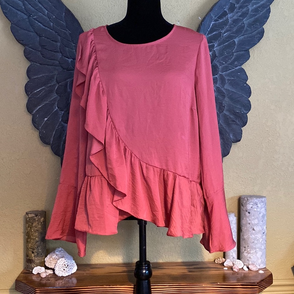 Aware By Vero Moda Fluttery Blouse With Bell Sleeve Ends